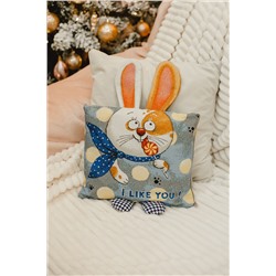 Наволочка 32х32 Зайчик Ты мне нравишься