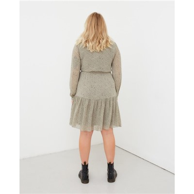 Платье мини женское MIST plus-size, размер 50, зелёное