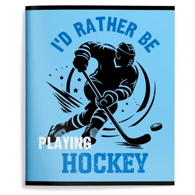 Тетрадь  48л клетка "ХОККЕЙНЫЙ ВЫПАД" ВД-лак ТОК48-ХВ SchoolФормат