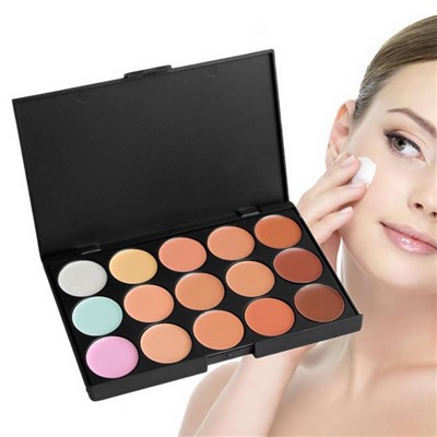 Палетка консилеров и корректоров 15 цветов