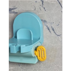 Держатель для зубных щёток с выдавливателем для пасты на липучке, 7×5.2×8 см, цвет МИКС