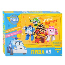 Пазл 24 "Пожарная машина. Робокар Поли"