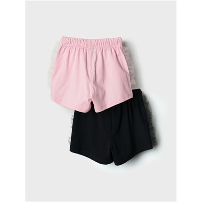 Шорты трикотажные для девочек, 2 шт в комплекте