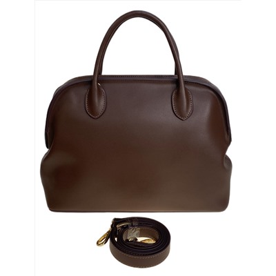 Женская сумка из натуральной кожи, цвет  шоколад