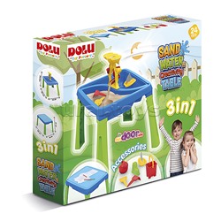 Игрушка Песочница игровая 3в1 color, песок-вода-столик, с аксесс.