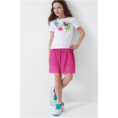 Фуфайка трикотажная для девочек (футболка) PLAYTODAY, 1240316