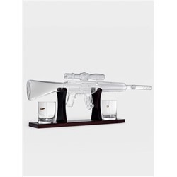 Мини-Бар «Снайпер», 800 мл, 2 бокала, на подставке, стекло