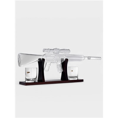 Мини-Бар «Снайпер», 800 мл, 2 бокала, на подставке, стекло