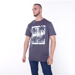Футболка мужская PARADISE, цвет графит, размер 48