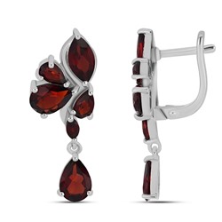 Серьги из серебра гранат, Джоел