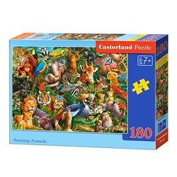 Пазлы 180 "Удивительные животные"