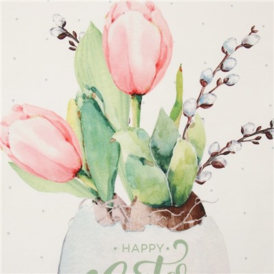 Полотенце Этель «Счастливой Пасхи» 40×73 см, 100% хлопок, саржа 190 г/м²