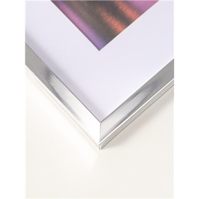 Фоторамка для фото 30×40 см, с паспарту 21×30 см, Lumo, серебро