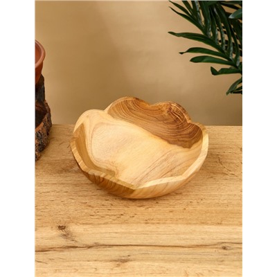 УЦЕНКА Тарелка 17×17×5 см, тиковое дерево