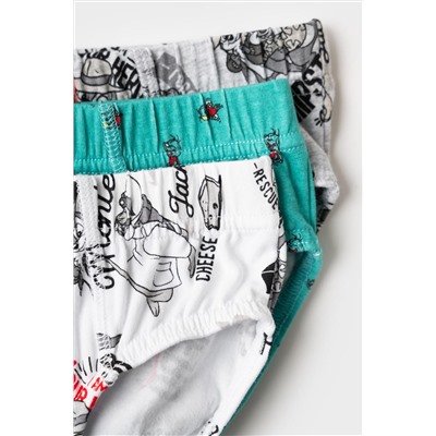Трусы трикотажные для мальчиков - брифы, 3 шт в комплекте PLAYTODAY, 1243155