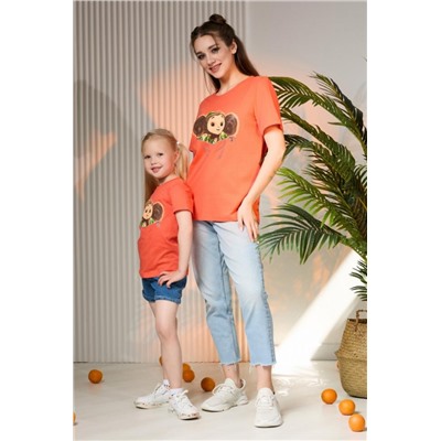 Футболка 11856 Чебурашка (Оранжевый)