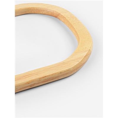 Ручки для сумки деревянные, 12×12.9 см, 2 шт., бежевые