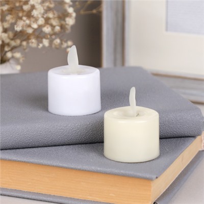 Свеча светодиодная подвижный фитиль 2,5 см / 223-sv /уп 24/960/  (Бежевый)