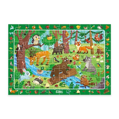 Пазл 80 на внимательность "В лесу"