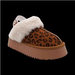 Угги (тапочки) на меху V134 коричневые