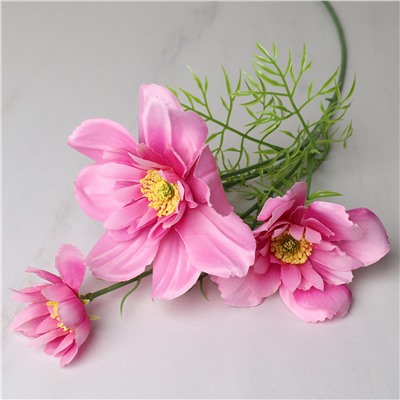 Цветок искусственный Хризантема 77 см / W01083-25 /уп 400/