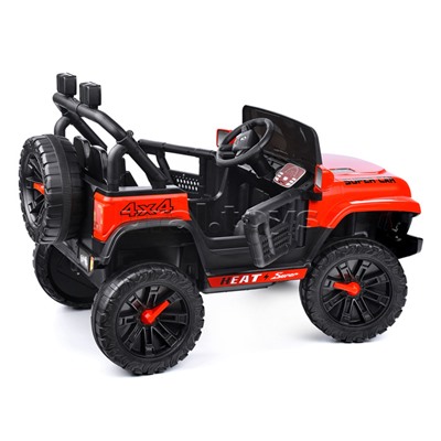 Электромобиль "Крутой водитель" на аккумуляторе, с р/у управлением, в коробке (красный)