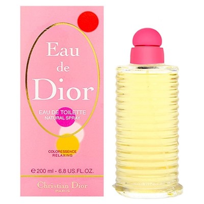CHRISTIAN DIOR EAU DE DIOR COLORESSENCE RELAXANTE edt (w) 200ml