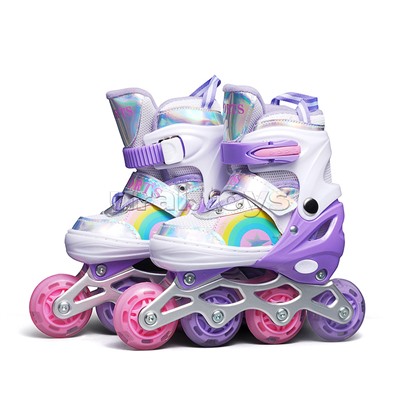Ролики детские, размер M (цвет фиолетовый)