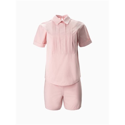 Костюм женский (рубашка, шорты) MINAKU: Enjoy, розовый, размер 48
