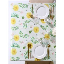Скатерть «Доляна» Yellow flowers, 145×220 см