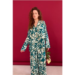 Блузка  СЕТ113/01/Белый, зеленый