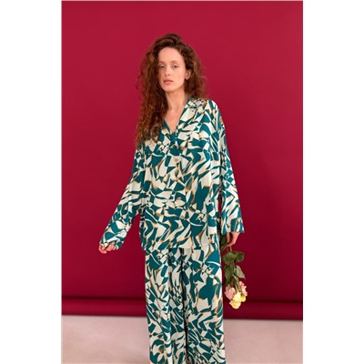 Брюки  СЕТ113Б/01/Белый, зеленый