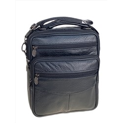 Сумка мужская  из натуральной кожи, цвет черный