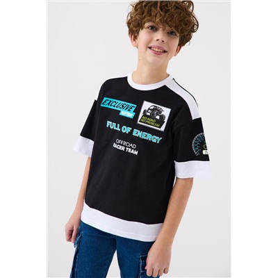 Фуфайка трикотажная для мальчиков (футболка) PLAYTODAY, 1239846