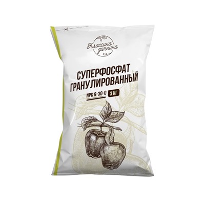 Удобрение минеральное «Суперфосфат гранулированный», 3 кг