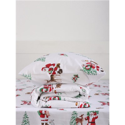 Постельное бельё 1.5-спальное «Этель. Новогодний лес (вид 2)», поплин