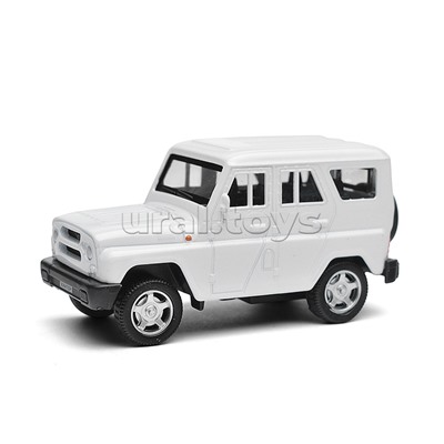 Машина металл UAZ Хантер длина 10,5 см, инерция, белый
