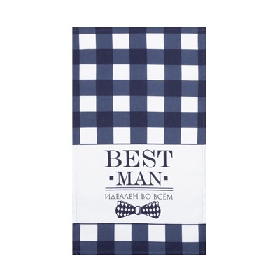 Набор кухонных полотенец Доляна Mens, 35×60 см-4 шт., 100% хлопок