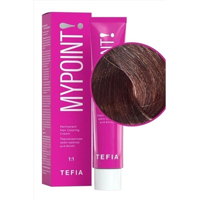 TEFIA Mypoint 6.3 Перманентная крем-краска для волос / Темный блондин золотистый, 60 мл KRISTALLER, 1108785