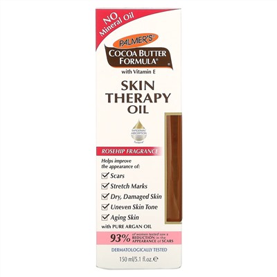 Palmer's, Cocoa Butter Formula, масло для кожи, с ароматом шиповника, 150 мл (5,1 жидкой унции)