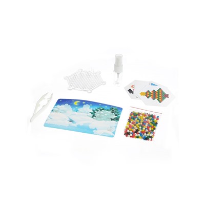 Аквамозаика с декорациями «Дед Мороз и Снегурочка», 3 трафарета, 312 шариков