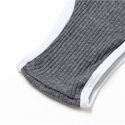 Комплект нижнего белья женский (топ, трусы) Collorista, тёмно-серый, размер 44-46