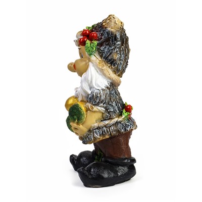 Садовая фигура из полистоуна «Гном с жёлудями», 47×26 см