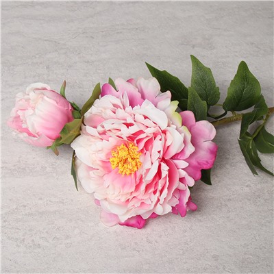 Цветок искусственный Пион 74 см / CR-74 /уп 60/480/