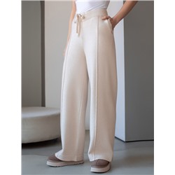 Прямые брюки из пряжи с кашемиром