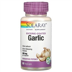 Solaray, Enteric-Coated Garlic, 480 mg, 60 VegCaps