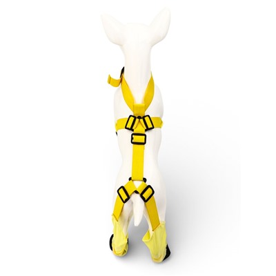 Ботинки - чулки для собак, размер S, длина лап 30-35, ДС 16-22, ОШ 12-40 см, жёлтые