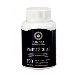 Рыбий жир с маслом Чёрного тмина (150 капсул)