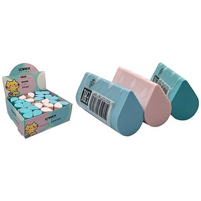 Ластик фигурный "KIDS FIGURE DROP" термопласт. резина 27x20x50мм 259348 LXKESFRD-DR LOREX KIDS