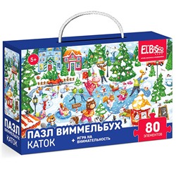 Пазл 80 "Каток" Виммельбух